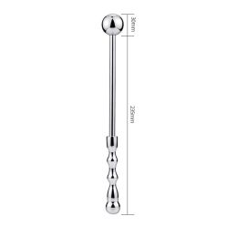 Stainless Steel Metal Anal Plug Hand Tapping Butt Tapping (Option: Baseball small)