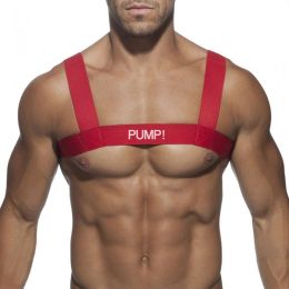 Dance Floor Fashion Shoulder Strap Men's Chest Strap (Option: Red-One Size)