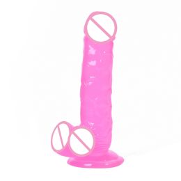 Jelly Clear Crystal Cannon Machine Female Supplies (Option: Pink-M)