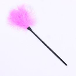 Supplies Feather Brush Stick Toys (Color: pink)