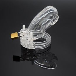 Men's New Chastity Lock Toy (Option: Transparent color-Short)