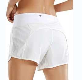 Women's Fashion Wardrobe Malfunction Avoiding Running Training Workout Pants (Option: White-S)