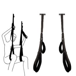 Upgraded Sex Swing Sex Furniture Fetish Bandage Adult game Soft Seat And Leg Pad Hanging Erotic Swing Sex Toys for Couples Flirt (Style: Simple version)