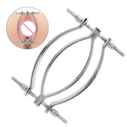 Labia Spreader Strap with Clamp Clip Onto Clitoris Spread Pussy Open Vagina Stimulator SM Bondage Nipple Sucker Sex Toys Erotic (Color: 1)