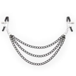 Metal Nipple Clamp with Metal Chain for Women Fetish to Breast Labia Clip Stimulation Massager Bdsm Bondage Sex Products (Color: 5)