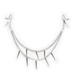 Metal Nipple Clamp with Metal Chain for Women Fetish to Breast Labia Clip Stimulation Massager Bdsm Bondage Sex Products (Color: 20)