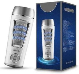 Male Masturbators Cup Sex Toys with Thrusting Modes;  3D Textured Automatic Stroker Adult Toy for Men Self Pleasure Sexual Masturbation (Color: Black)