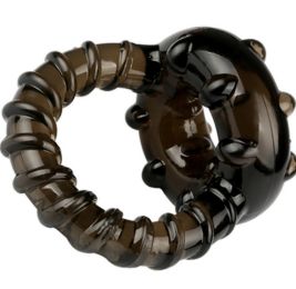 Male Enhancer Ejaculation Delay Penis RiNG Cock Rings For Man Erection (Color: Black)