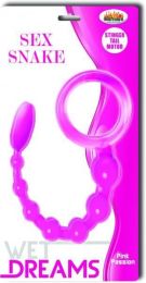 Sex Snake Pink Anal Beads (SKU: HO2883)