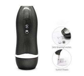 Automatic Male Masturbators Cup with 7 Vibration Mode Super Quite Hands-Free Electric Pocket Sleeve Stroker (Color: Black)