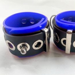 Fashionable And Simple Rubber Foot Restraint Ring (Option: BlackÂ Blue)